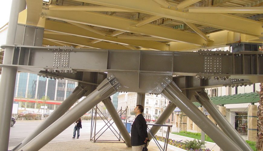 Steel Pedestrian Bridge Project in the scope of “Arrangement of Konak Pier Square”